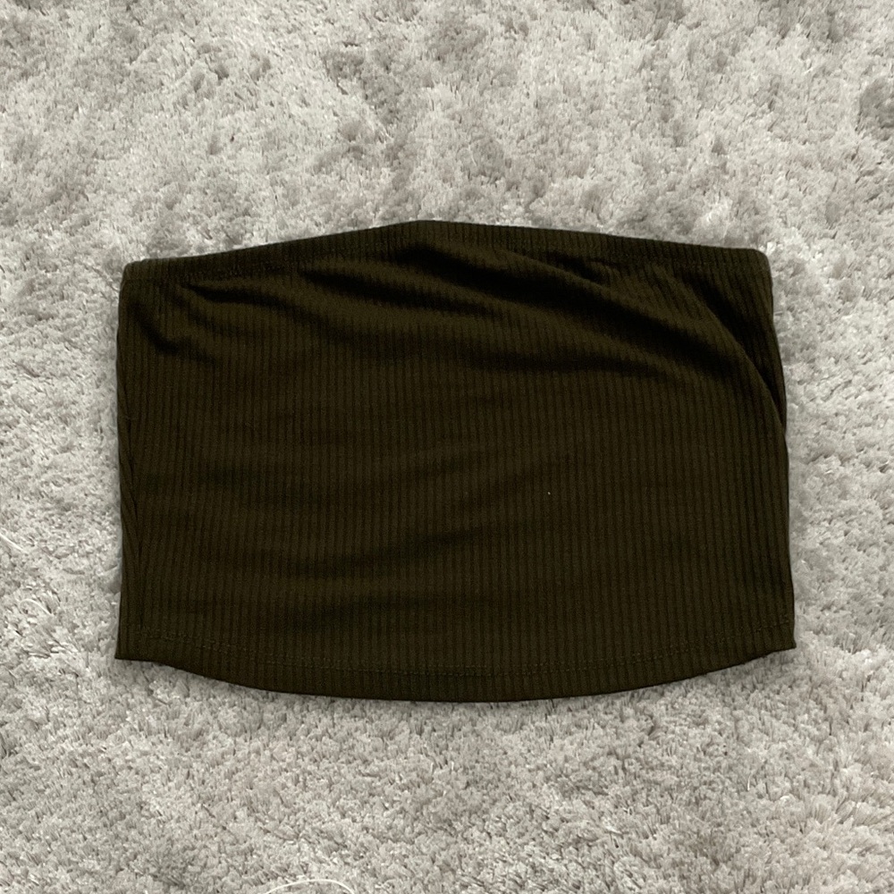 Bozzolo Dark green crop top